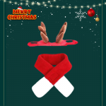 Khăn quàng cổ và cài tuần lộc xinh xắn